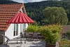 Terrace outside the kitchen with awning Terrace